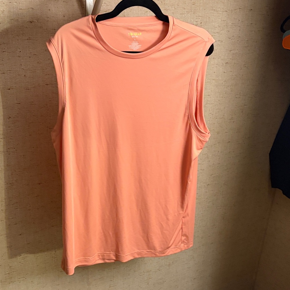 Sleeveless Performance Tank - Peach Colored